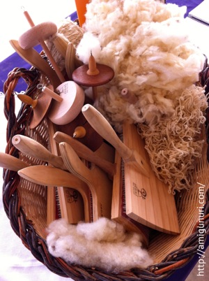Instrumentos para trabajar la lana