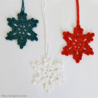 Snowflakes knitted