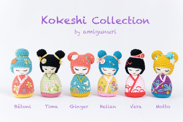 Kokeshi Collection by Amigunuri